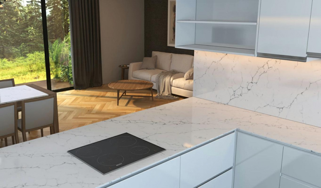 Столешница VICOSTONE Venatino - наш проект Столешница VICOSTONE Venatino - наш проект